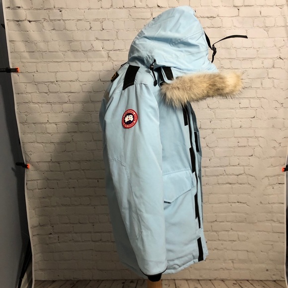 Canada Goose Coat Heli Arctic Parka Sky Blue 3xs - Picture 8 of 8